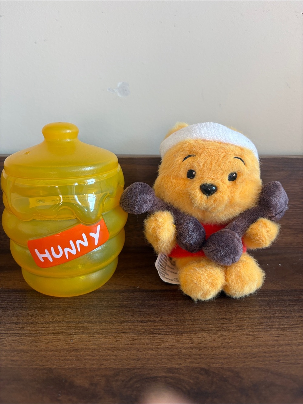 Winnie the Pooh Plush with Yellow 'Hunny' Jar